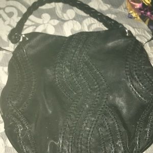 Leather hobo bag